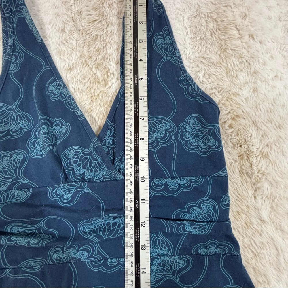 Patagonia Blue Floral Organic Cotton Spaghetti Strap Dress Women’s Small - Picture 7 of 13